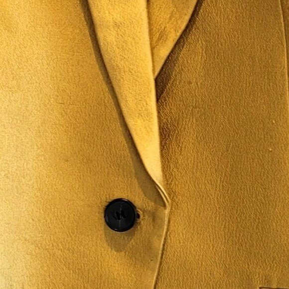 Club Monaco Wool Silk Metallic Gold Blazer Size 4 - Picture 5 of 7